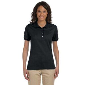 Jerzees Ladies' 5.6 oz., SpotShield™ Ladies' Jersey Polo - Black